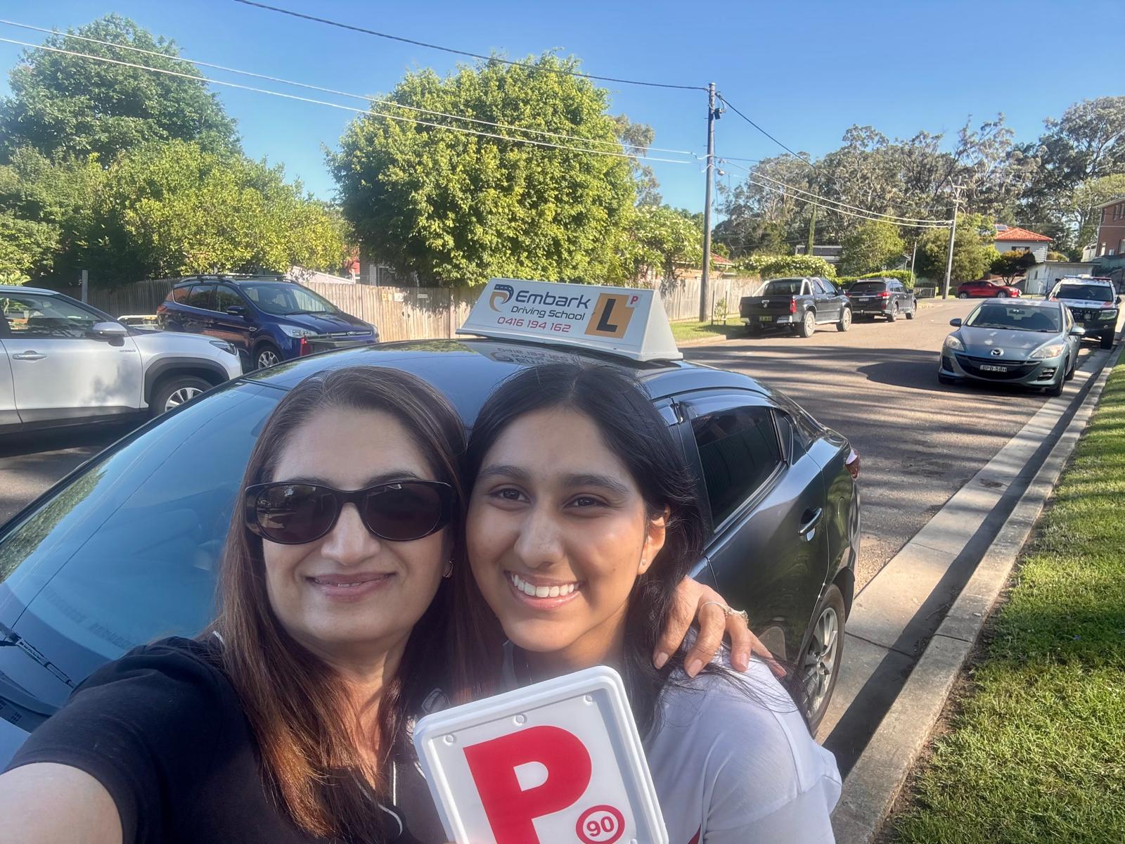 Femail driving instructor